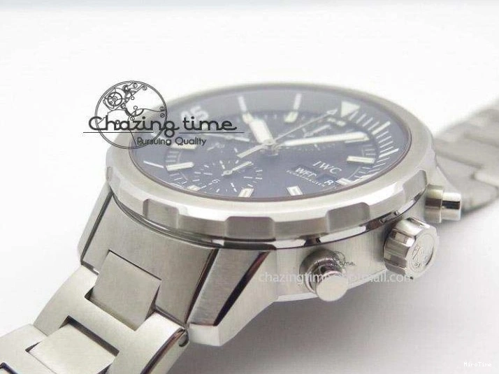 MIROTIME 0314 Classic Aquatimer Chrono IW376803 V6F 1:1 Best Edition Black Dial On SS Bracelet A 7361